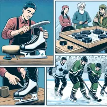 как затачивают коньки для хоккея