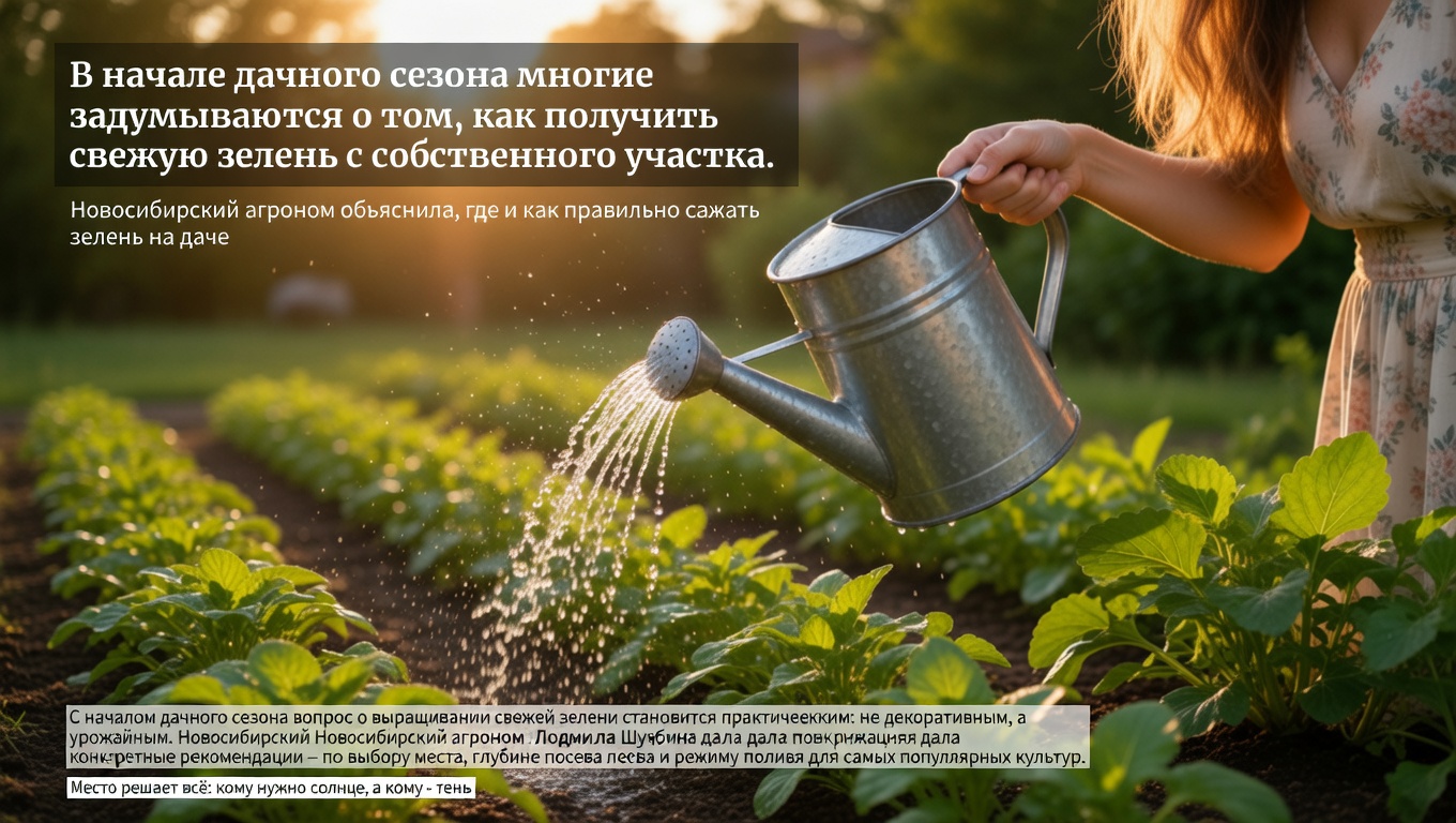 В начале дачного сезона многие задумываются о том, как получить свежую зелень с собственного участка.