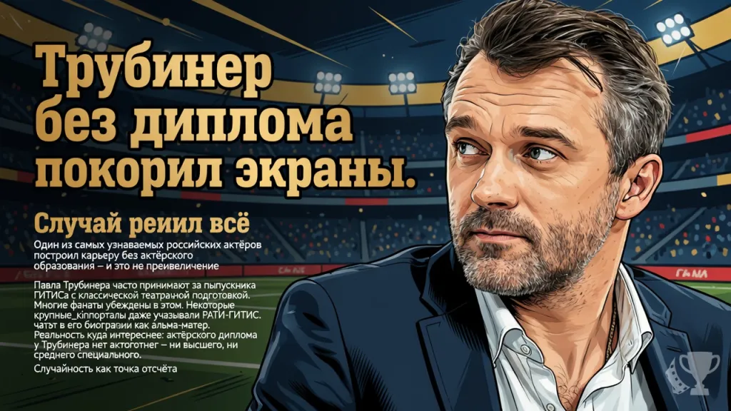 Трубинер без диплома покорил экраны. Случай решил всё